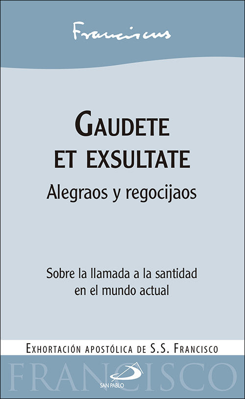 Gaudete et exsultate, de Papa Francisco | portada del libro