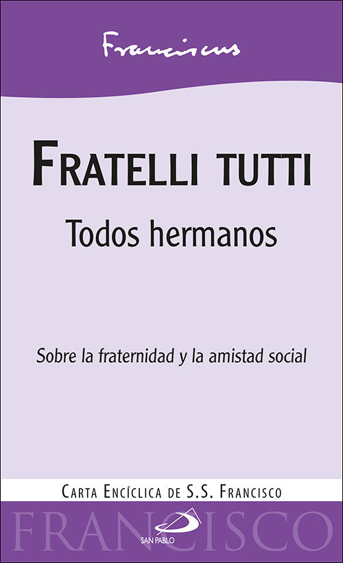 Fratelli tutti, de Papa Francisco | portada del libro