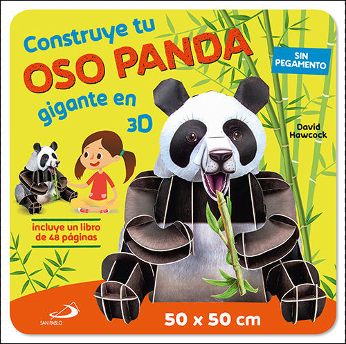 CONSTRUYE TU OSO PANDA GIGANTE EN 3D | portada del libro