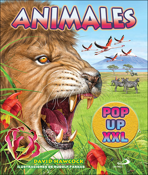 ANIMALES POP UP XXL, de HAWCOCK, DAVID | portada del libro