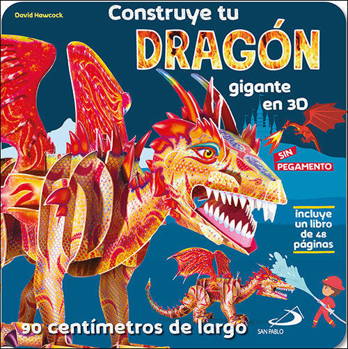 CONSTRUYE TU DRAGON GIGANTE EN 3D, de HAWCOCK, DAVID | portada del libro