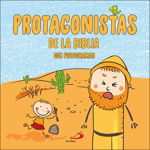Protagonistas de la Biblia con pictogramas | portada del libro