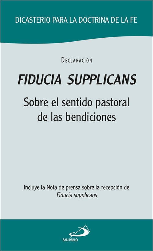 Fiducia supplicans | portada del libro