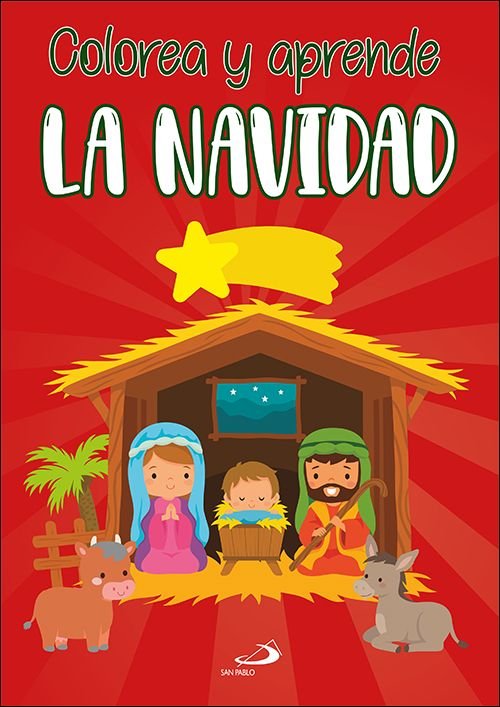 COLOREA Y APRENDE LA NAVIDAD | portada del libro