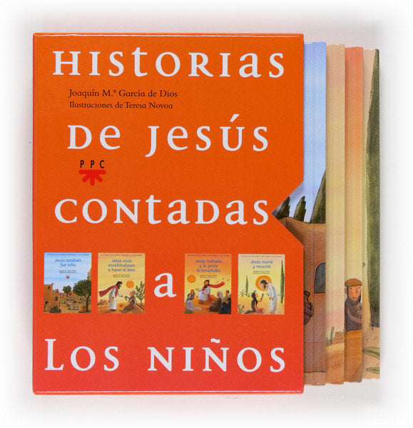 Historias de Jesús contadas a los niños [estuche], de García de Dios, Joaquín María | portada del libro