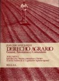 Derecho agrario, de Sanz Jarque, Juan José | portada del libro