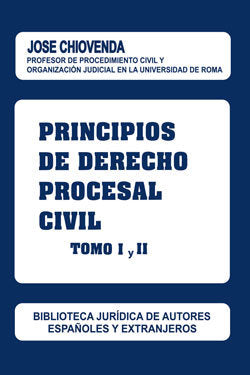 Principios de Derecho procesal civil, de Chiovenda, Giuseppe | portada del libro