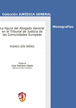 La figura del abogado general en el Tribunal de Justicia de las Comunidades Europeas, de León Jiménez | portada del libro