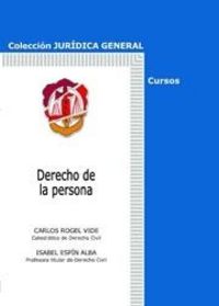 Derecho de la persona, de ESPIN ALBA | portada del libro
