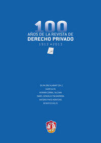 Cien años de la Revista de Derecho Privado, de Corral Talciani, Hernán | portada del libro