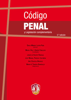 Código Penal y Legislación complementaria, de DE VICENTE REMESAL, JAVIER | portada del libro