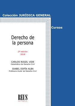 Derecho de la persona, de Espín Alba, Isabel | portada del libro