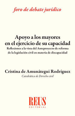 Apoyo a los mayores en el ejercicio de su capacidad, de de Amunátegui Rodríguez, Cristina | portada del libro