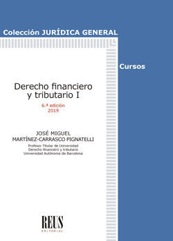 Derecho financiero y tributario I, de Martínez-Carrasco Pignatelli, José Miguel | portada del libro
