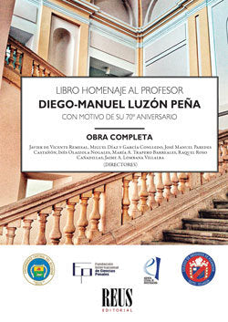 Libro Homenaje al Profesor Diego-Manuel Luzón Peña con motivo de su 70º aniversario, de AA.VV. | portada del libro