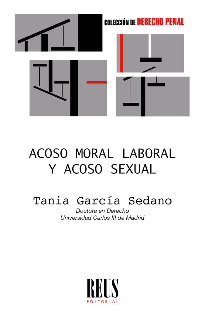 Acoso moral laboral y acoso sexual, de GARCIA SEDANO, TANIA | portada del libro