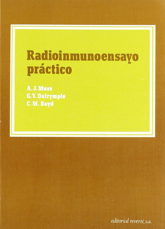 Radioinmunoensayo práctico, de Moss, A. J. | portada del libro