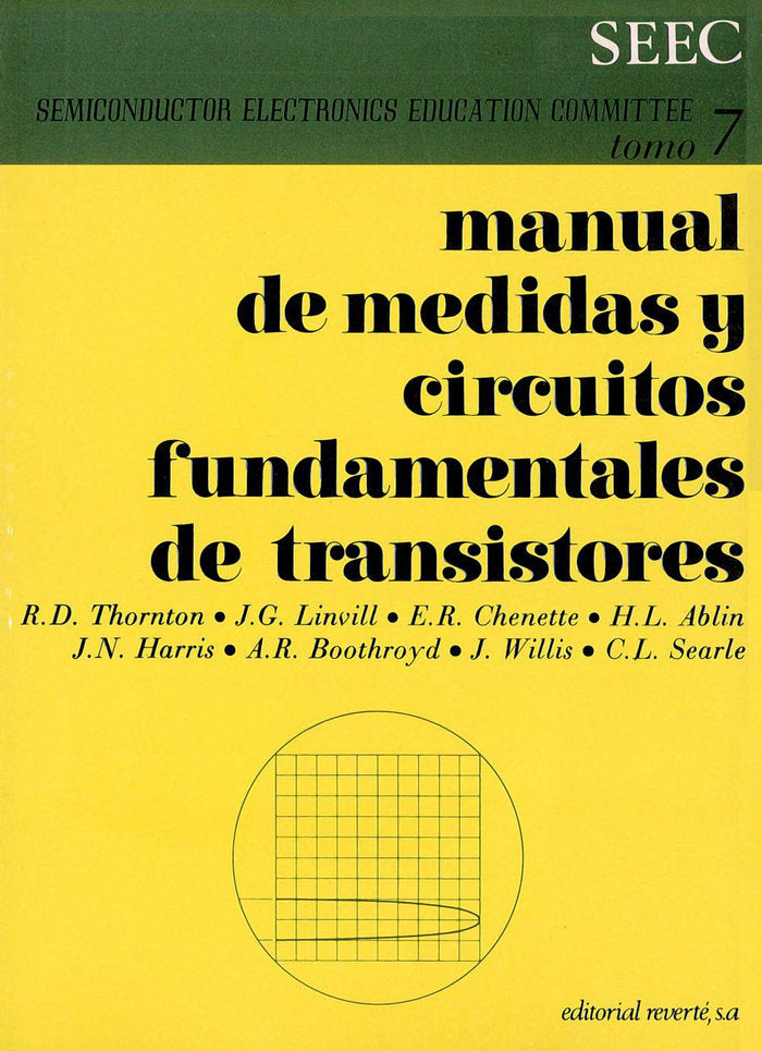 Manual de medidas y circuitos fundamentales de transistores Tomo VII, de S.E.E.C. | portada del libro