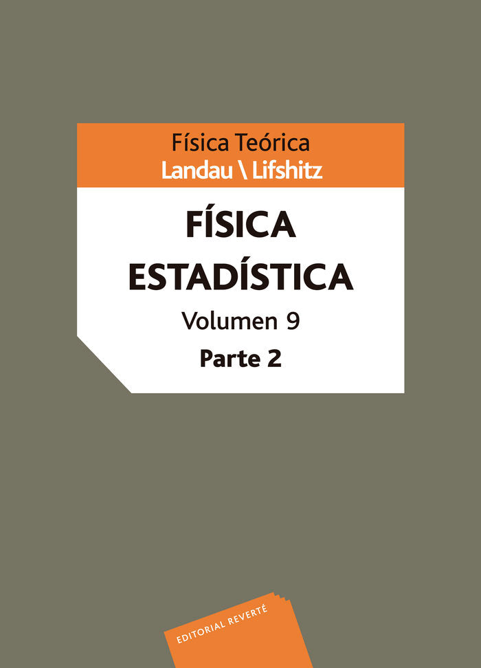 Física estadística. Vol. IX Parte 2, de Landau, L. D. | portada del libro