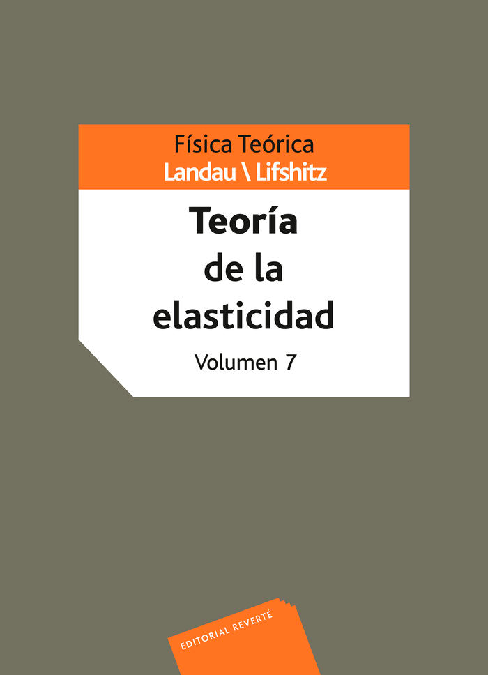 Física teórica.Teoría de la elasticidad. Vol. VII, de Landau, L. D. | portada del libro