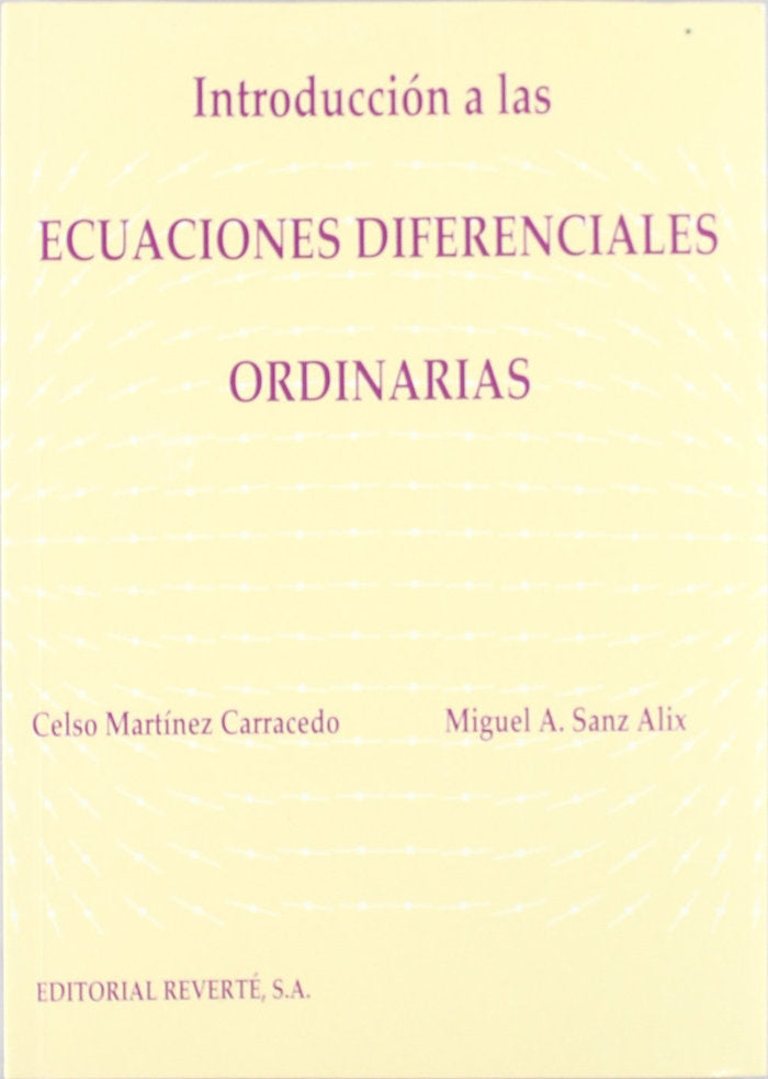 Introducción a las ecuaciones diferenciales ordinarias, de Martínez Carracedo, Celso | portada del libro