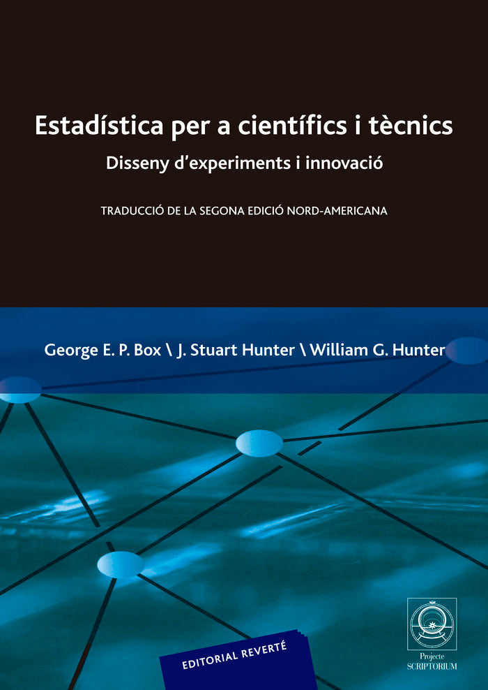 Estadística per a científics i tècnics (2a Ed.), de Box, G. E. | portada del libro