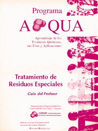 Tratamiento de residuos especiales. Gu¡a del profesor, de APQUA | portada del libro