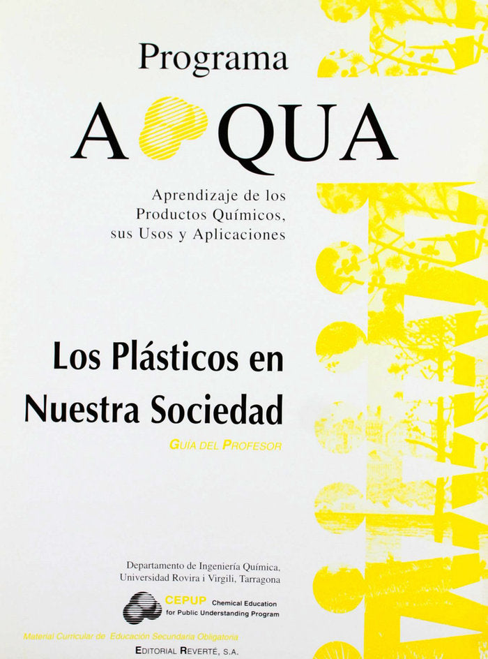 Los plásticos en nuestra sociedad g/p, de APQUA | portada del libro