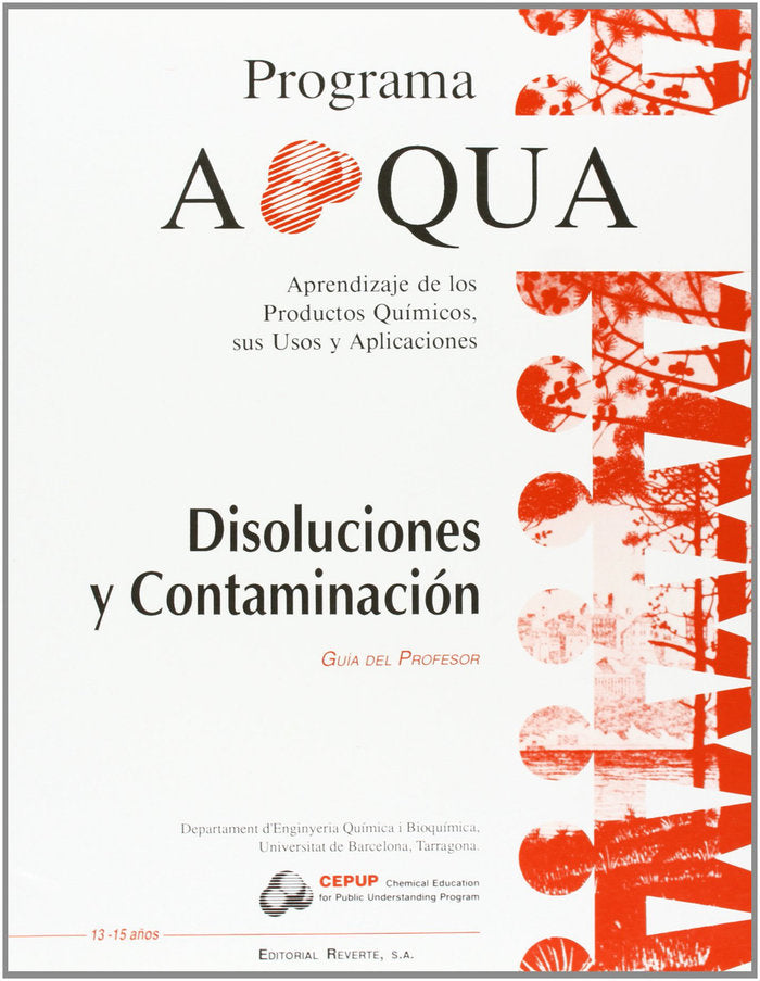 Disoluciones y contaminación g/p, de APQUA | portada del libro
