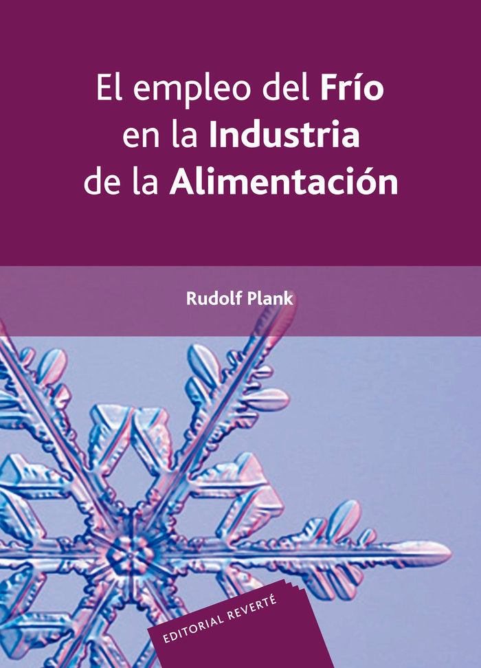 El empleo del frío en la industria de la alimentación, de Plank, Rudolf | portada del libro