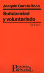 012 - Solidaridad y voluntariado, de García Roca | portada del libro