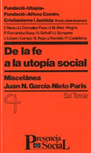 016 - De la fe a la utop¡a social, de CRISTIANISME I JUSTICIA | portada del libro