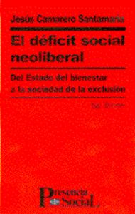 Déficit social neoliberal, El, de Camarero Santamaría | portada del libro