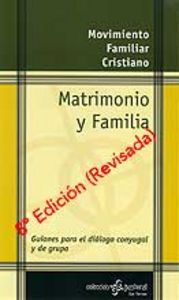 Matrimonio y Familia, de Movimiento Familiar Cristiano | portada del libro