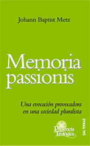Memoria passionis, de Metz, Johann Baptist | portada del libro