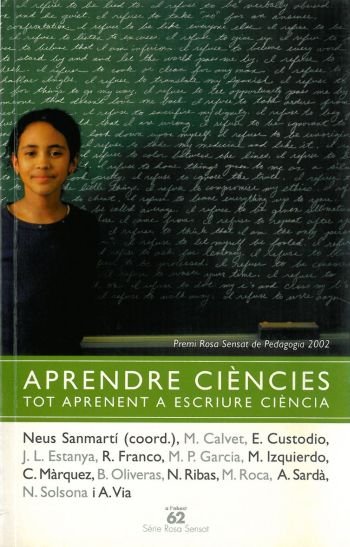 Aprendre ciències tot aprenent a escriure ciència, de Sanmartí Puig | portada del libro
