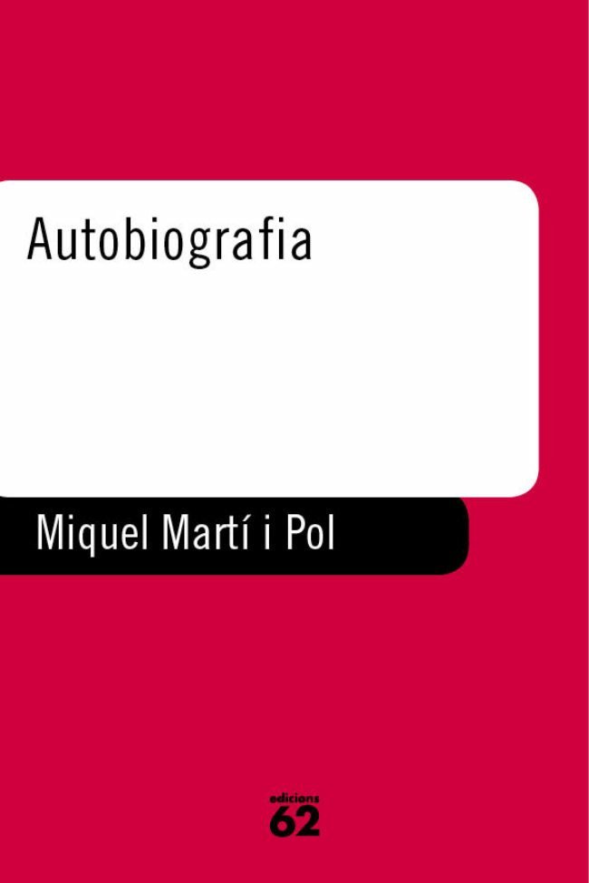 AUTOBIOGRAFIA, de MARTI I POL | portada del libro