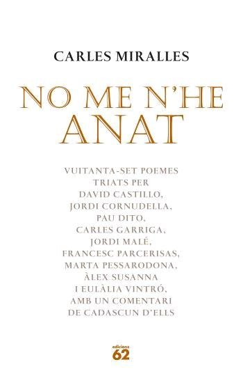 No me n'he anat, de Miralles Solà | portada del libro