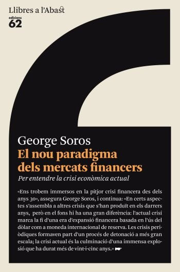 El nou paradigma dels mercats financers, de Soros | portada del libro