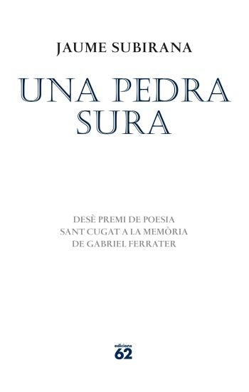 Una pedra sura, de Subirana | portada del libro
