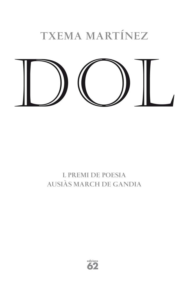 Dol, de Martínez Inglés, Josep Maria | portada del libro