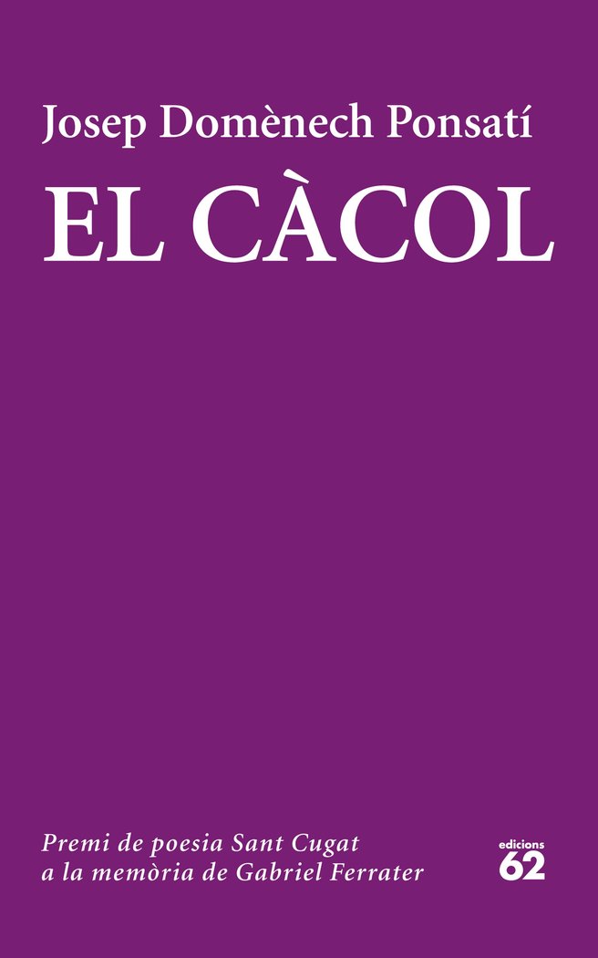 El Càcol, de Domènech Ponsati | portada del libro