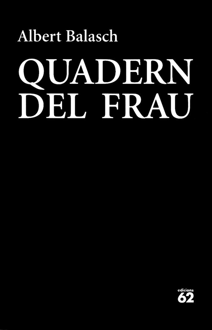 Quadern del frau, de Balasch Montull, Albert | portada del libro