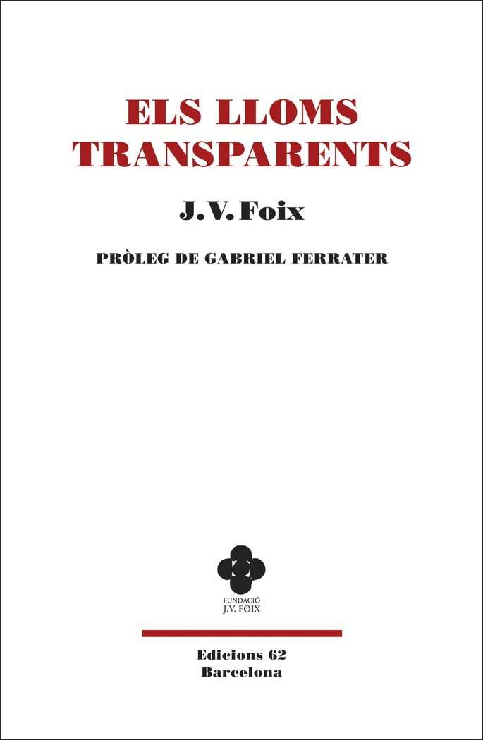 Els lloms transparents, de Foix i Mas | portada del libro