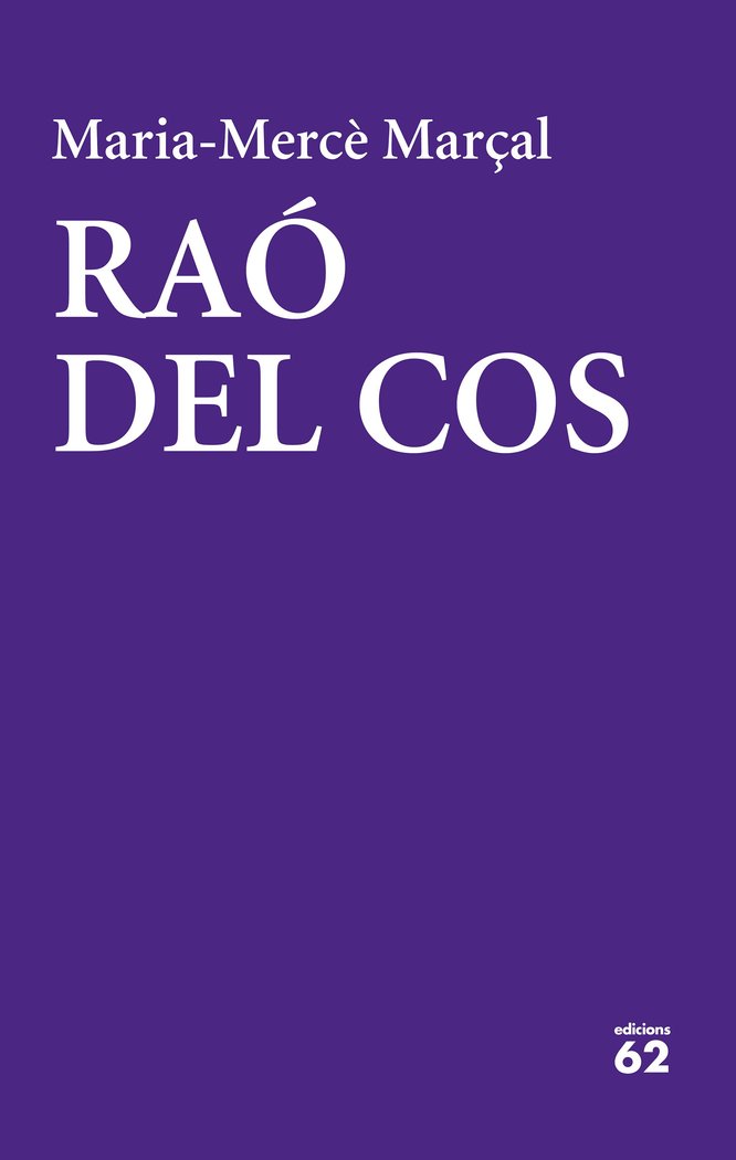 Raó del cos, de Marçal, Maria-Mercè | portada del libro