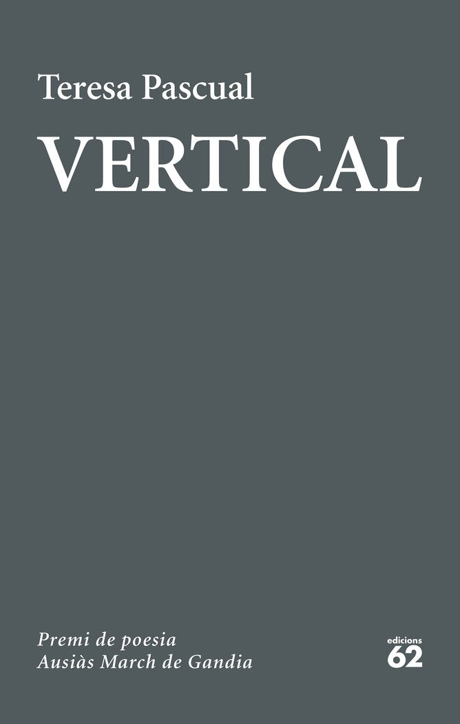 Vertical, de Pascual Soler | portada del libro
