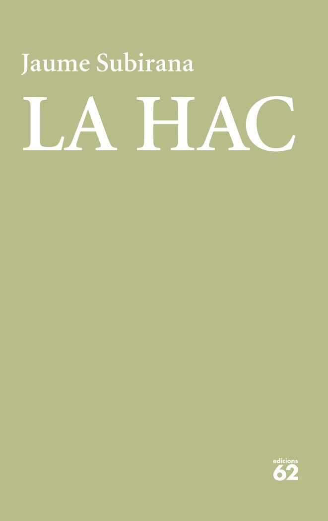 La hac, de Subirana | portada del libro