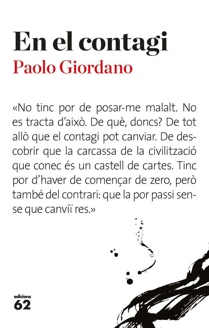 En el contagi, de Giordano | portada del libro