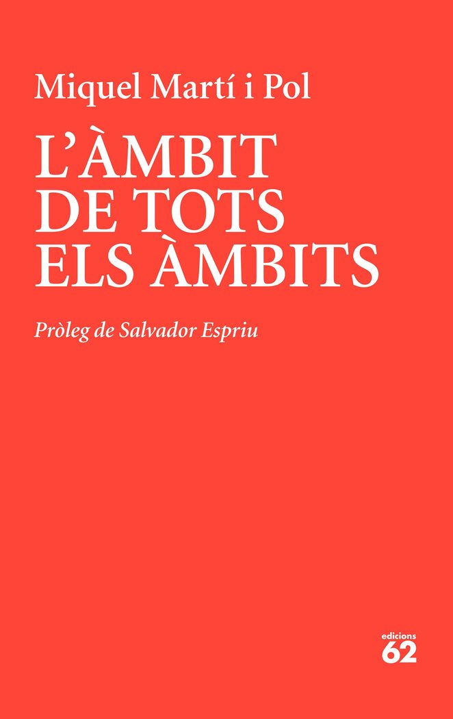 L'àmbit de tots els àmbits, de Martí I Pol, Miquel | portada del libro