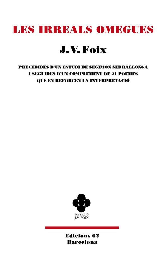 LES IRREALS OMEGUES, de FOIX I MAS, J. V. | portada del libro